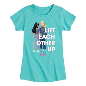 Girls' - Barbie - Life Each Other Up Fitted Short Sleeve Graphic T-Shirt - 1 of 4