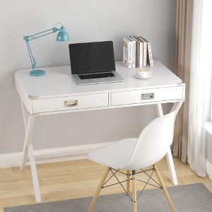 Small modern desk with drawers deals