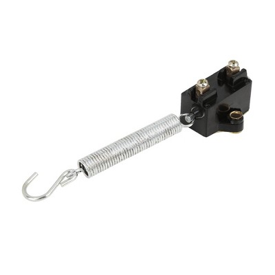 Unique Bargains Universal DC 12V Car Brake Light Switch Spring Hook Normally Open Pull to Make Black 1PC