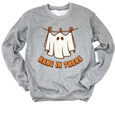 Simply Sage Market Women's Graphic Sweatshirt Hang In There Ghost