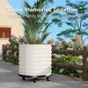 Raised Garden Bed, Self-Watering Wheel Mobile Metal Planter Box Galvanized Steel Outdoor Rolling Garden Bed for Vegetables Flowers Herbs - 3 of 4
