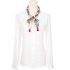 INSPIRE CHIC Women's Floral Printed Tassel Square Scarves 23.6X23.6" 1Pc - 2 of 4