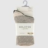Goldtoe Signature Collection Women's 3pk Fresh Care Geo Damask Mid Crew Socks - Oatmeal Heather/Off White/Houndstooth 6-9 - 2 of 3