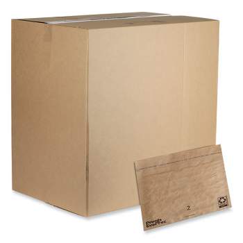 Pregis EverTec Curbside Recyclable Padded Mailer, #2, Kraft Paper, Self-Adhesive Closure, 12 x 9, Brown, 100/Carton