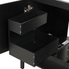 NicBex 36" Bathroom Storage Cabinet with Sink, Morden Bathroom Vanity, 2 Spacious Cabinet Doors, 2 Two-Tier Drawers, 1 Open Shelf for Bathroom, Black - 3 of 4