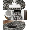Washable Area Rug, Boho Floral Soft Rugs for Living Room, Non Slip Low Pile Carpet for Bedroom, Dining Room, Nursery, Hallway - 3 of 4
