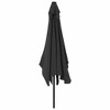 Garden Parasol Sandy White 100% Polyester, Steel 78.7 x 118.1 in vidaXL - 4 of 4