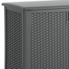 Suncast Lockable Outdoor 2-Door Cabinet Deck Box with Adjustable Shelf for Lawn, Garden, Patio, & Pool Accessory Storage, Cool Gray - 3 of 4