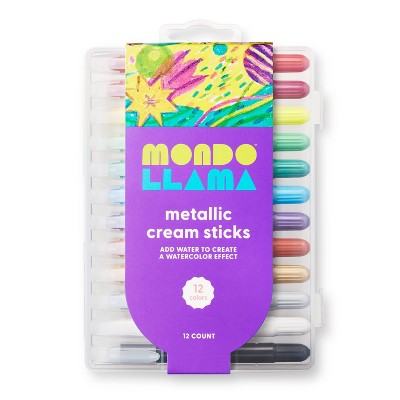 12ct Metallic Cream Sticks - Mondo Llama™