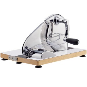 Zassenhaus Vintage Bread Slicer, Hand Crank Home Bread Slicer, 11.75" x 8", Chrome - 1 of 4