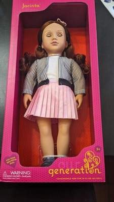 Our Generation Jacinta 18 Fashion Doll with Pink Skirt & Sweater