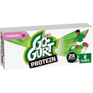 Go-GURT Protein Strawberry Yogurt - 16oz/8ct Tubes - 1 of 4