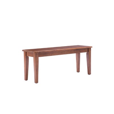 Shaker Wood Dining Bench Brown Boraam Rectangular Kitchen Bench Hardwood Mdf Seats 2 Target