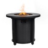 VYNXARIA 30inch Propane Round Fire Table 40000BTU Propane Fire Pit Table - 4 of 4
