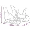 vidaXL Christmas Decoration Lighted Reindeer and Sleigh with LEDs Acrylic - Warm white 16.9" x 4.3" x 21.7" (2 pcs) - 4 of 4