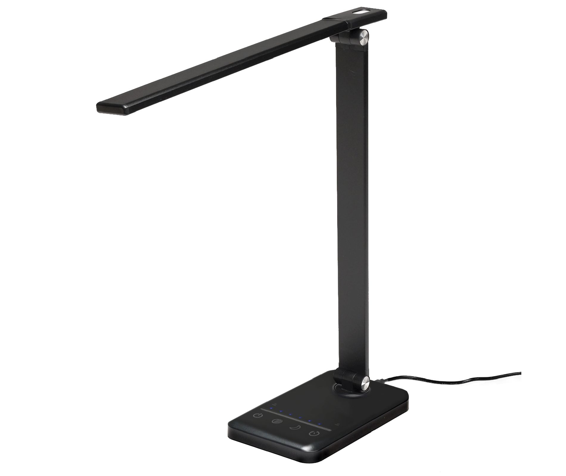 Excello Brands Wellness Series 5-Touch Adjustable Pivot LED Desk Lamp, 16", Black