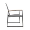 Christopher Knight Home Westcott Outdoor Aluminum and Mesh 7 Piece Dining Set with Wood Tabletop, Gray/Natural - 4 of 4