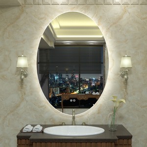 Apmir Super Bright Back LED Lighted Anti-Fog Round/Oval Wall Mirror with Tempered Glass & 3-Year Warranty - 1 of 4