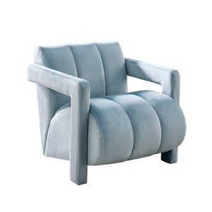 Roundhill Furniture Velmor Contemporary Velvet Accent Armchair - 1 of 4