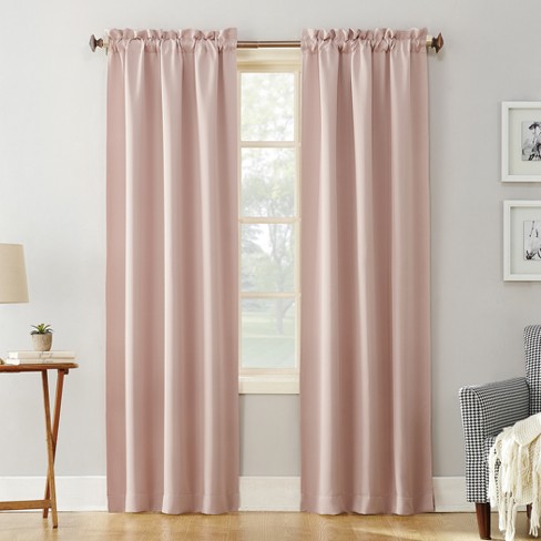 blush blackout curtains