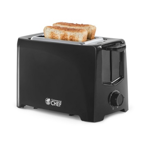 Commercial Chef Toaster With 2 Extra Wide Slots 6 Settings Cool