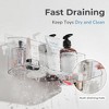 Aoibox Clear Bath Toy Organizer with Quick Drainage, Large Capacity Shower Caddy for Bathtub Toys and Bathroom Essentials (2 Pack) - 4 of 4