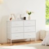 CENGHU Dresser for Bedroom with 6 Drawers, Wide Storage Organizer Unit with Fabric Bins for Bedroom with Metal Frame and Wooden Top for TV - 2 of 4