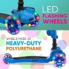 Hurtle ScootKid 3-Wheel Toddler Toy Scooter with LED Lights, Ages 1+, Fold-Out Seat - 3 of 4