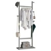 HDZNVF Garment Rack Solid Wood, Gray - 2 of 4
