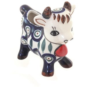 Blue Rose Polish Pottery 1885 Zaklady Cow Creamer - 1 of 1