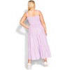Women's Plus Size Gingham Maxi Dress - lavender | CITY CHIC - 2 of 4