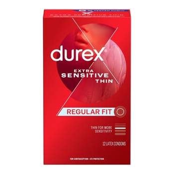 Durex Extra Sensitive Extra Lubricated Ultra Thin Condoms - 12ct