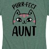 Women's - Instant Message - Purrfect Aunt Short Sleeve Graphic T-Shirt - 2 of 4