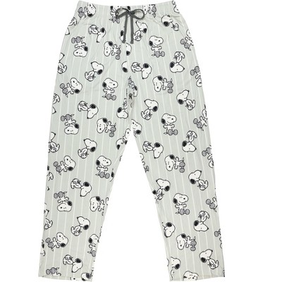 Seven Times Six Peanuts Pajamas Men's Snoopy AOP Striped Lounge Sleep ...