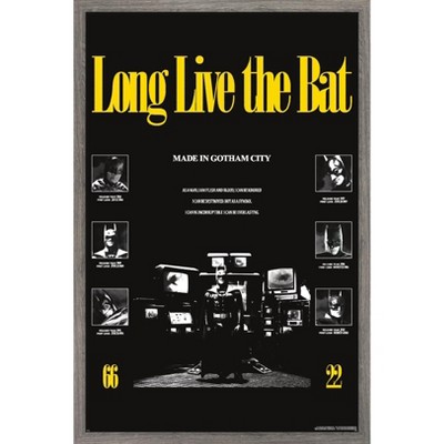 Trends International DC Comics Batman: 85th Anniversary - Long Live The Bat (Batman Collage) Framed Wall Poster Prints