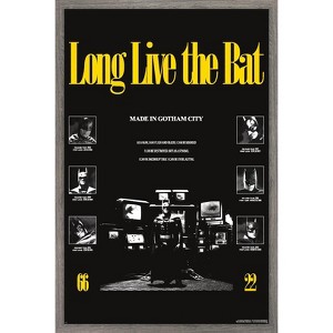 Trends International DC Comics Batman: 85th Anniversary - Long Live The Bat (Batman Collage) Framed Wall Poster Prints - 1 of 4
