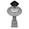 Modern Metal Bird Bath with Feeder - Gray - Oakland Living: Cast Aluminum, Weather-Resistant - 4 of 4