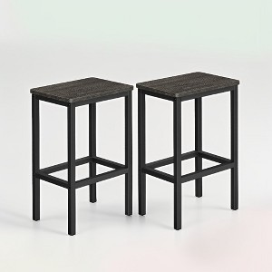 Barstool Set Of 2 Kitchen Stools Stools For Kitchen Island Breakfast Bar Stools Metal Bar Stools Bar Chairs Farmhouse Bar Stools Bar Height Stools - 1 of 3
