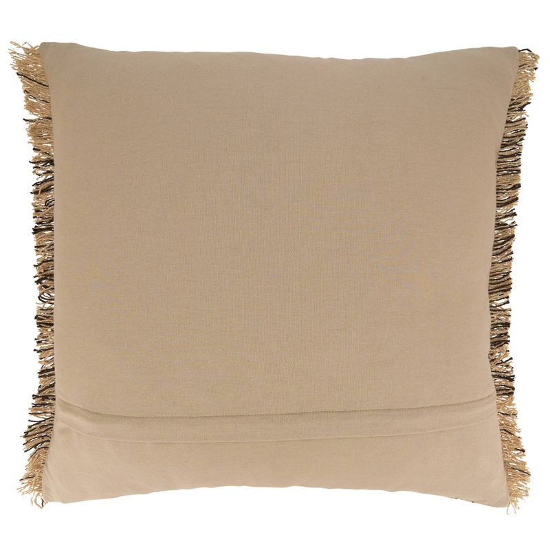 Oversize Cotton with Kantha Stitch Design Throw Pillow Cover Natural - Saro Lifestyle, 2 of 4