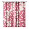 Viviana Gonzalez Floral Magenta vibes Single Panel Sheer Window Curtain - Deny Designs - 3 of 4