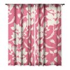 Viviana Gonzalez Floral Magenta vibes Single Panel Sheer Window Curtain - Deny Designs - image 3 of 4