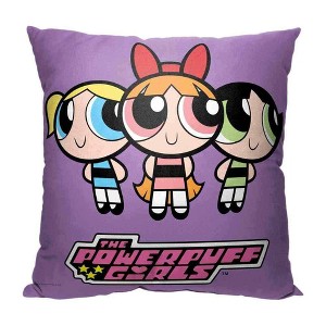 Cartoon Network Powerpuff Girls Tight Knit Trio Pillow 18x18 Inches - 1 of 2