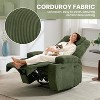 Comfy Corduroy Recliner Chair, Adjustable Design, 2 Side Pockets & Tool-Free Setup, 360° Swivel Rocking Recliner Chair, for Living Room, Bedroom - 4 of 4