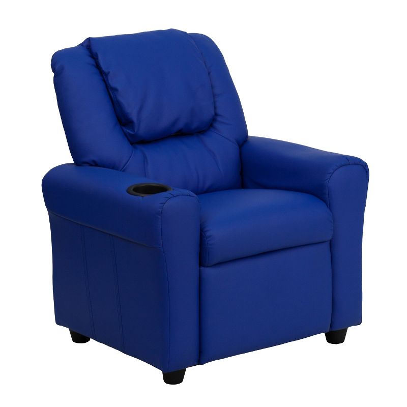 Flash Furniture Contemporary Kids Recliner with Cup Holder and Headrest, 1 of 12