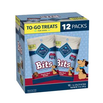 Blue Buffalo Bits To Go Multipack Beef Flavor Dry Dog Food - 1oz/12ct