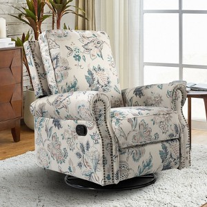 Kaspar Manual Swivel Glider Recliner|HULALA HOME - 1 of 4