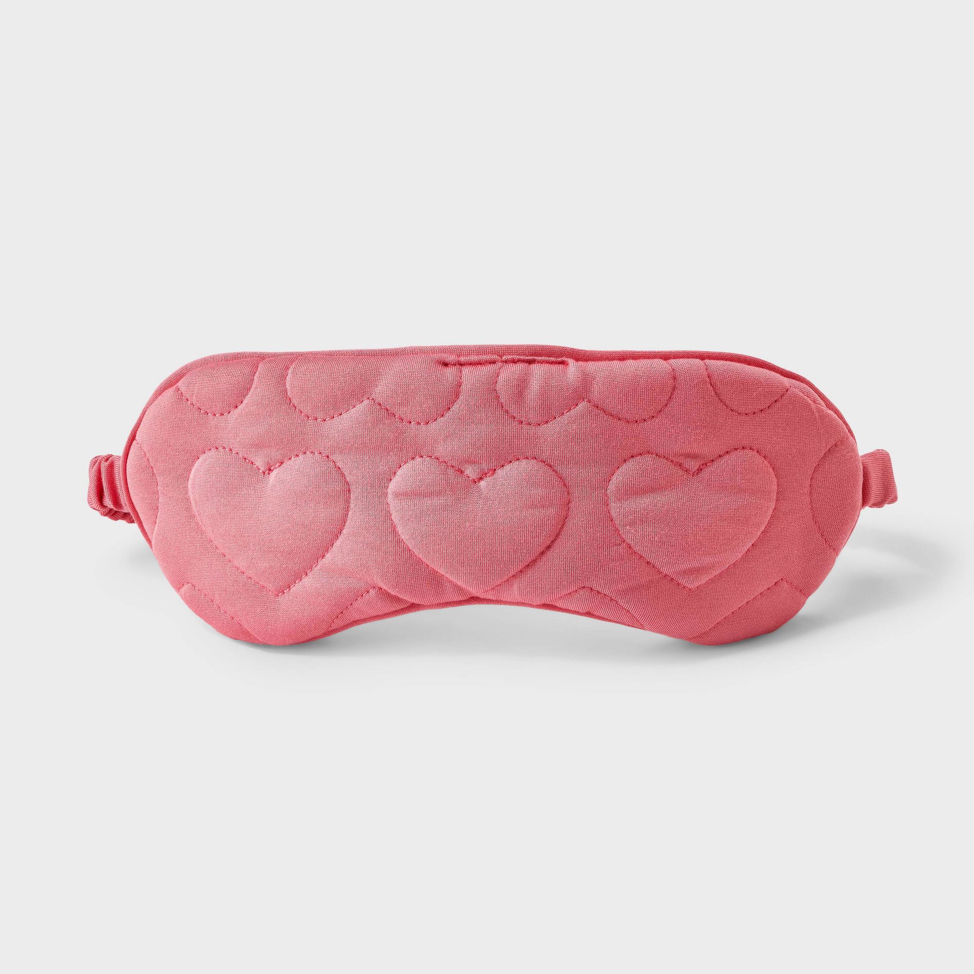 Women's Quilted Heart Shape Sleep Mask - Auden™ Pink
