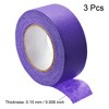 Unique Bargains Strong Adhesion No Sticky Residue DIY Crafts Masking Tapes 1" x 21 Yards 3 Pcs - 3 of 4