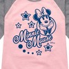 Girls' - Disney - Minnie Mouse Stars Shirt Tail Raglan Graphic T-shirt - 2 of 3