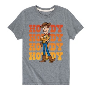 Boys' - Toy Story - Woody Howdy Stacked Short Sleeve Graphic T-Shirt - 1 of 4